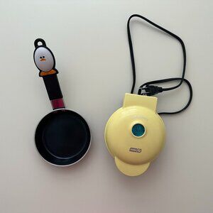 Mini Joie egg pan & Dash mini waffle maker